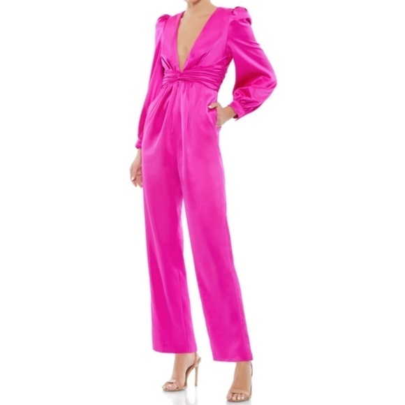 MAC DUGGAL Satin Formal Prom Wedding Guest Cocktail Party • size 2 NWT - Picture 1 of 3
